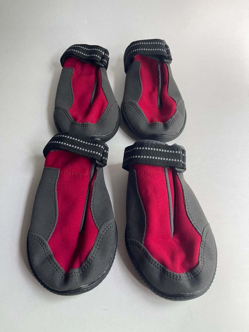 Top Paw Outdoor Dog Booties Red and Gray Size XL